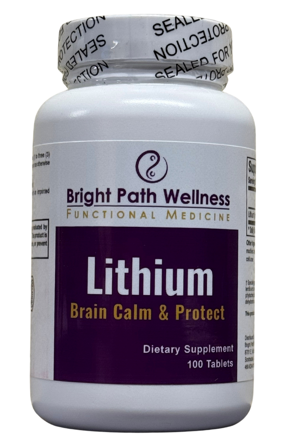 Lithium - Brain Calm & Protect by Bright Path Wellness - Gluten Free