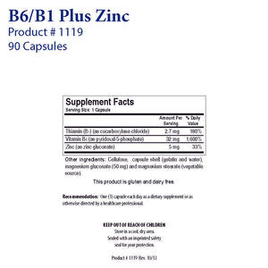 B6/B1 Plus Zinc