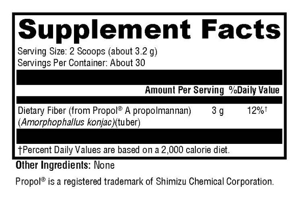 Prebiotic Fiber Konnyaku Glucomannan Propolmannan - Bright Path Wellness