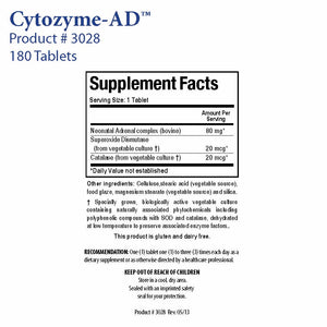 Cytozyme-AD by Biotics Research - Gluten Free