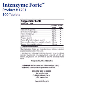 Intenzyme Forte by Biotics Research - Gluten Free
