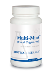 Multi-Mins - Iron and Copper Free by Biotics Research - Gluten Free